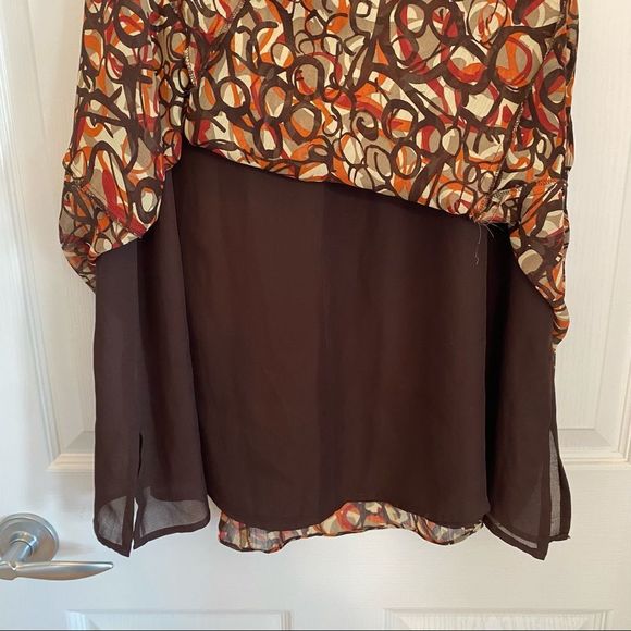 Bay Studio women’s elastic waist below the knee fully lined mixed browns XLP - Picture 3 of 7